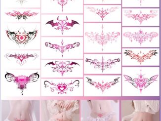 [พร้อมส่ง] สติกเกอร์รอยสัก รูปหัวใจ กันน้ํา เซ็กซี่ สําหรับร่างกาย หน้าท้อง สมุนไพร