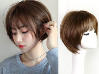 วิกผมสั้น ซอยผมสั้น น่ารักๆ สไตล์เกาหลียาว 20cm วิกผมสวยราคาถุกแถมnetฟรี