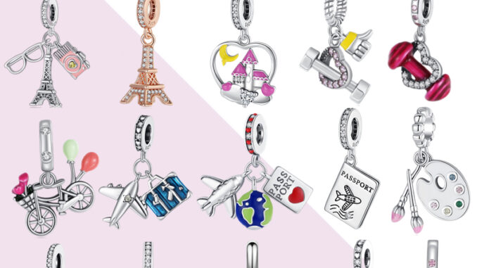 ใหม่ 925 เงิน Charm เครื่องบินลิปสติกรองเท้าส้นสูงจี้อุปกรณ์เสริมสำหรับผู้หญิง 2023