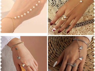 สร้อยมือโซ่ทองประดับมุก สวยหวาน พร้อมส่ง