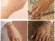 สร้อยมือโซ่ทองประดับมุก สวยหวาน พร้อมส่ง