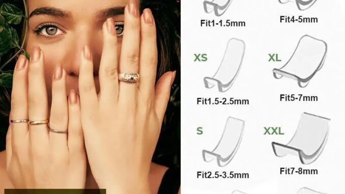 ตัวปรับขนาดแหวน 8 ขนาด / ตัวเว้นวรรคแหวน แบบใส / ตัวลดขนาดแหวน PVC วงกลม / ตัวกระชับแหวนที่มองไม่เห็น / แผ่นปรับแหวน ขนาดใหญ่
