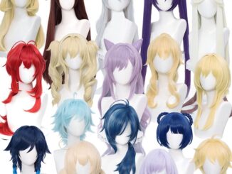 50Styles! Genshin Impact Cosplay Wig Venti Keqing Barbara Diluc Kaeya Noelle Traveler Lumine Aether Amber Heat Resistant