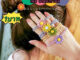 kingshopping （HDTS1)(ร้านไทย)ยางรัดผมลายดอกไม้ดอกเดซี่ สไตล์เกาหลี  สำหรับแต่งตัวผม