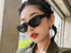 แว่นตากันแดด แฟชั่นสําหรับสตรี ขนาดเล็ก สไตล์ฮิปฮอปเรโทร