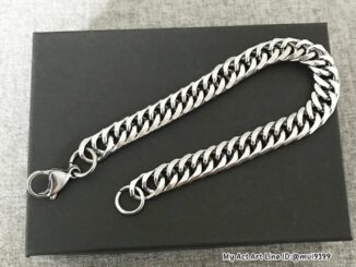 สร้อยข้อมือ สแตนเลส No.8 6-12 mm เลสข้อมือ สร้อยข้อมือโซ่ สร้อยข้อมือแสตนเลสแท้ราคาถูก