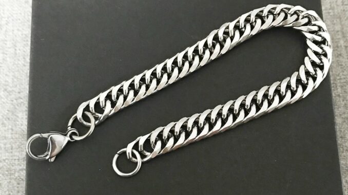 สร้อยข้อมือ สแตนเลส No.8 6-12 mm เลสข้อมือ สร้อยข้อมือโซ่ สร้อยข้อมือแสตนเลสแท้ราคาถูก
