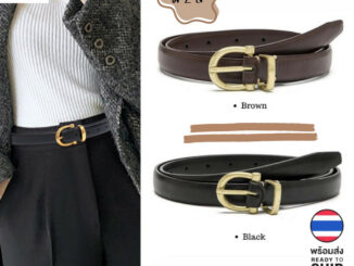 [W0090] เข็มขัดหนัง สายเล็ก มัลติฟังก์ชั่น สไตล์วินเทจ Belts เข็มขัดเกาหลี แฟชั่นสําหรับผู้หญิง