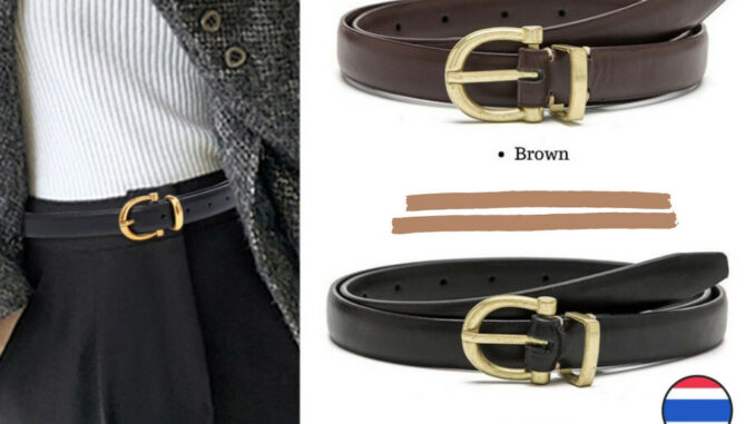 [W0090] เข็มขัดหนัง สายเล็ก มัลติฟังก์ชั่น สไตล์วินเทจ Belts เข็มขัดเกาหลี แฟชั่นสําหรับผู้หญิง