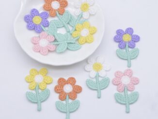 20 ชิ้น 23 * 37 มม. เย็บปักถักร้อย ดอกไม้ สําหรับ DIY หมวก เสื้อผ้า งานแต่งงาน แพทช์เย็บผ้า เด็ก หมวกกันน็อก คลิปตกแต่ง