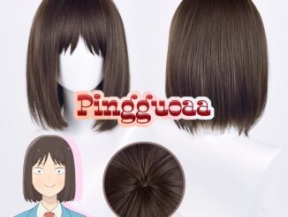 Anime Skip and Loafer Mitsumi Iwakura Cosplay Wig Girls 35cm Dark Brown Wigs Heat Resistant Synthetic Hair