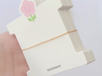 Onem ป้ายแท็กกระดาษแข็ง ลายดอกไม้ สีชมพู แฮนด์เมด DIY สําหรับแขวนกิ๊บติดผม เครื่องประดับ กิ๊บติดผม 50 ชิ้น