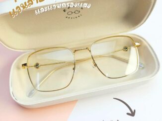 แว่นตา แว่นกรองแสง สไตร์เกาหลี สำหรับผู้หญิง สั่งตัดสายตาได้ค่ะ (รุ่น 72897)
