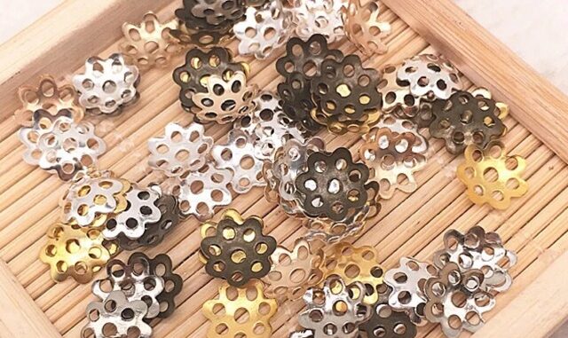 หมวกคั่นลูกปัดเงิน ขนาด 6-8mm AC04