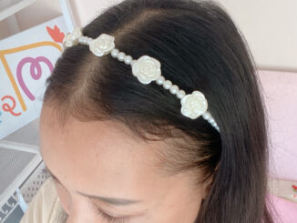 คาดผมเด็ก คาดผมลูกปัดมุก คาดได้ทั้งเด็กและผู้ใหญ่