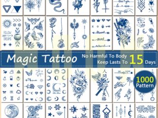 【WOOW MAGIC TATTOO】สติกเกอร์รอยสักชั่วคราว กันน้ํา ติดทนนาน 15 วัน