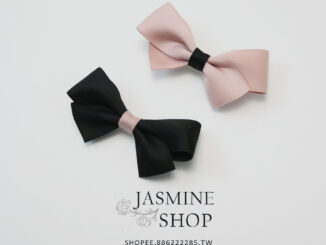 [Jasmine Shop] กิ๊บติดผม รูปโบว์น่ารัก สีชมพู สีฟ้า สีเบจ สําหรับเด็ก