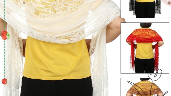 Dealshop ผ้าคลุมไหล่ ผ้าลูกไม้นุ่ม หรูหรา สําหรับงานเลี้ยงตอนเย็น งานแต่งงาน