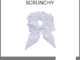 SatinxZero SCRUNCHY ยางรัดผมพร้อมโบว์ผูก (White)