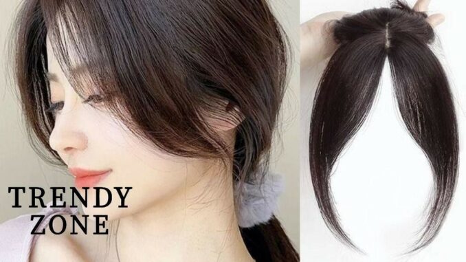 Trendyzone ผมหน้าม้าปลอม บางพิเศษ มองไม่เห็น ส่วนกลาง ผมหน้าม้า ต่อผม แฟชั่น บางเฉียบ ธรรมชาติ ด้านข้าง คลิปผู้หญิง