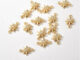 จี้สร้อยคอ สร้อยข้อมือ ต่างหู ชุบทองแดง 14k รูปดาวคู่ ประดับเพทาย diy