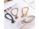 พร้อมส่ง สร้อยข้อมือ ลูกปัดใส รูปดาวเสาร์ UFO ขนาดเล็ก สีโรสโกลด์ สีเงิน เครื่องประดับแฟชั่น ระดับไฮเอนด์