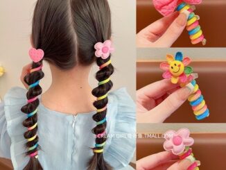 Fashion พร้อมส่งจากไทย ยางรัดผม สไตล์เกาหลี แบบยืดหยุ่นสูง ลายดอกไม้น่ารัก เครื่องประดับ สำหรับเด็กผู้หญิง Q-171