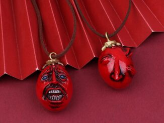Yueyanaaa 1997 Berserk Behelit Griffith Egg Of King สร้อยคอ จี้โค้ง สีทอง