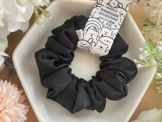 Scrunchie • Regular • Charcoal black