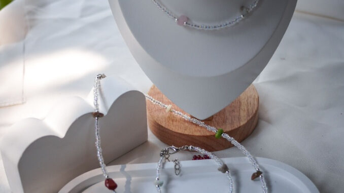 Set สร้อยคอและกำไลลูกปัด DIY Hand Craft S002