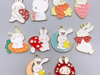 10 ชิ้น โลหะผสม หยดน้ํามัน การ์ตูน กระต่าย แครอท ดวงจันทร์ สัตว์ เสน่ห์ สร้อยคอ จี้ DIY สร้อยข้อมือ สร้อยคอ แฮนด์เมด