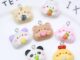 เครื่องประดับเรซิ่น รูปการ์ตูนไก่ แพนด้า กระต่ายน่ารัก แฮนด์เมด diy