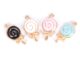 Luckybabys> 10 ชิ้น / ล็อต เคลือบโลหะผสม อมยิ้ม ลูกอม Ch โลหะ จี้ DIY เครื่องประดับ ค้นพบ ใหม่