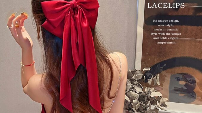 โบว์ติดผมสวยๆ โบว์ผูกผม ผ้าไหม โบว์ติดผมสไตล์เกาหลี เครื่องประดับผม สำหรับผู้หญิงFashionable big bow tie hairpin child h โบว์ติดผมสวยๆ โบว์ผูกผม ผ้าไหม โบว์ติดผมสไตล์เกาหลี เครื่องประดับผม สำหรับผู้หญิงFashionable big bow tie hairpin child h