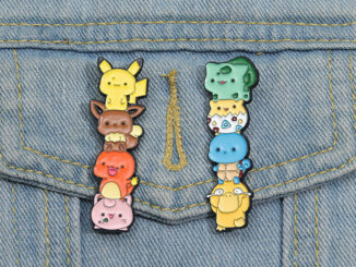 เข็มกลัด รูปการ์ตูน Poke mon Jenga Pikachu Squirtle น่ารัก สร้างสรรค์ เครื่องประดับ ของขวัญ