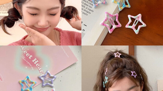 ร้านไทยพร้อมส่ง  กิ๊บติดผม กิฟดาว กิ๊บโบว์ กิฟติดผมน่ารัก จำนวน2ชิ้น