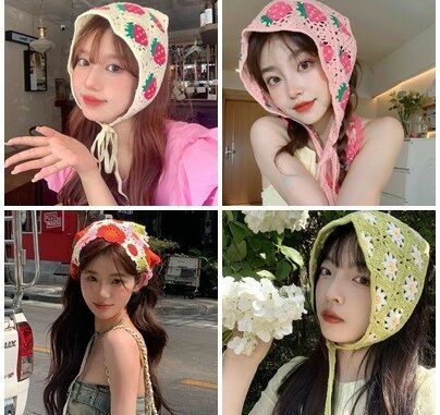 ที่คาดผม ผ้าถัก สีสันสดใส เหมาะกับฤดูร้อน พร็อพถ่ายรูป สําหรับท่องเที่ยว