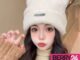 HAT04 หมวกบีนนี่ขนนุ่ม ทรงหูแมว แต่งป้ายโลหะ หมวกอุ่นบีนนี่พร้อมส่งในไทย เก็บโค้ดส่งฟรี
