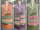 scarf ผ้าคลุมไหล่ ลายไทย โทนสีเข้ม-อ่อน ชื้อเป็นของฝาก ของขวัญ รับไหว้