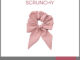 SatinxZero SCRUNCHY ยางรัดผมพร้อมโบว์ผูก (Peach)