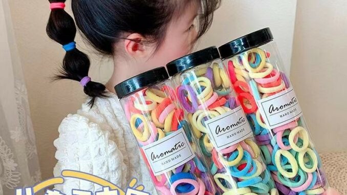100 เส้น ยางรัดผมแฟชั่น ยางรัดผม ที่รัดผม สำหรับเด็ก ชุดยางรัดผม ยืดหยุ่น ไม่กินผม ไม่ดึงผม ใส่สบาย คละสี