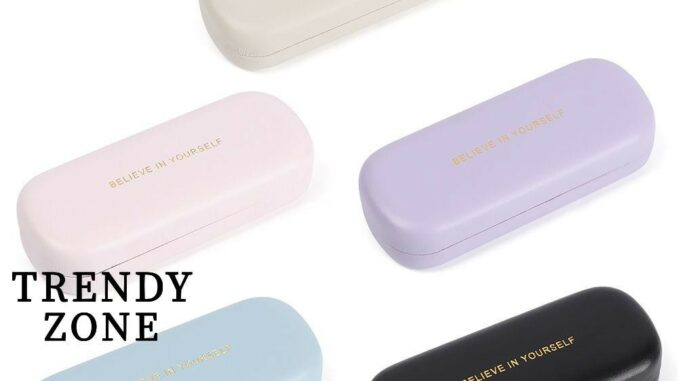 Trendyzone กล่องแว่นตา ผู้หญิง ผู้ชาย กันน้ํา แบบพกพา หนัง PU Trendyzone กล่องแว่นตา ผู้หญิง ผู้ชาย กันน้ํา แบบพกพา หนัง PU