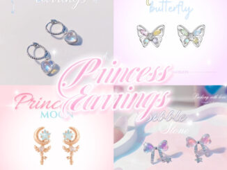 ✩ ️รวมต่างหูเจ้าหญิง + เซ็ตต่างหู style princess  (Unabi) มีผ้าเช็ดเงิน หญิง (ชุบเงินแท้ S925)