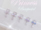 พร้อมส่ง    Bow pastel (2B) ต่างหูเงินแท้92.5%      ไม่ใช่หลักสิบ !  เจ้าหญิง ต่างหู ต่างหูหัวใจ เพชร จิวต่างหู