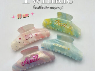 พร้อมส่ง   Twinkle กิ้บติดชื่อเปลี่ยนสีตามอุณหภูมิ 11cm ออกแบบได้ ห่อของขวัญฟรี