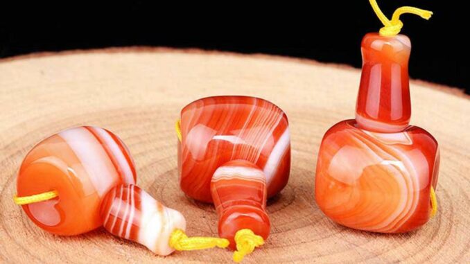 Banded Red Agate Tee Manifold Beads สีแดงโมรา Tee Manifold ลูกปัด 12-20 มิลลิเมตรหินธรรมชาติสำหรับเครื่องประดับ