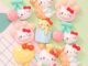 ชุดเครื่องประดับเรซิ่น รูปการ์ตูนแมว Hello Kitty น่ารัก สําหรับตกแต่งสมุดภาพ จํานวน 10 ชิ้น
