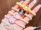 SANRIO ใหม่ ยางรัดผม ผ้าถัก ยืดหยุ่นสูง ลายการ์ตูน Kuromi น่ารัก หลากสี ทนทาน สําหรับนักเรียน