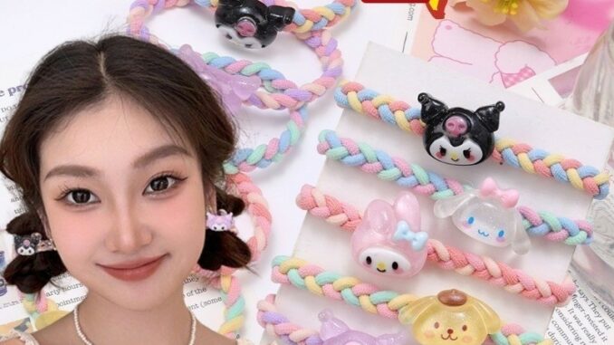 1 ชิ้น การ์ตูน หวาน ที่มีสีสัน สัตว์ เชือกผม สาว น่ารัก ตลก สีเหลือง ลูกสุนัข Scrunchies ที่เรียบง่าย สไตล์เกาหลี เชือกผม เครื่องประดับผม