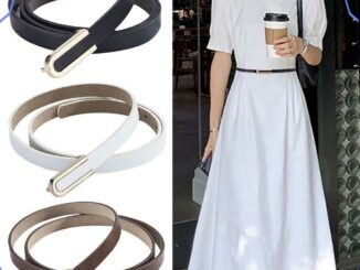Melodygoods1 เข็มขัดหนัง ดีไซน์หรูหรา ย้อนยุค วินเทจ สายรัดเอว แบบบาง